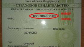 Как выглядит карта СНИЛС в Редмонд