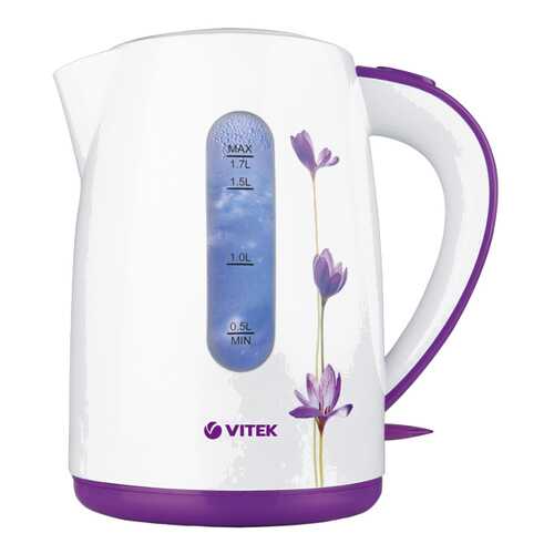 Чайник электрический Vitek VT-7011 W White/Purple в Редмонд