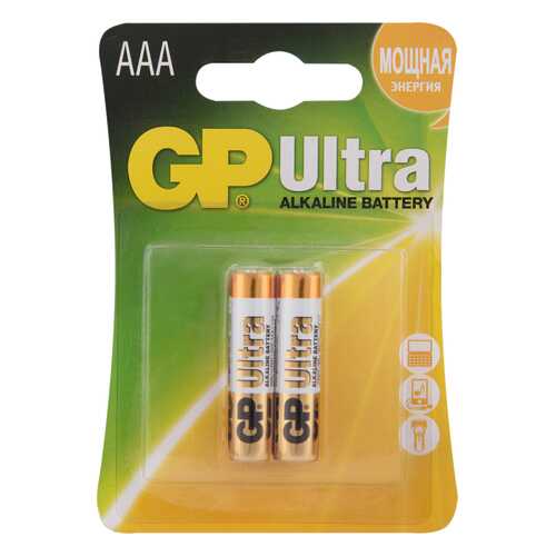 Батарейка GP Batteries Ultra Alkaline AAA 24AUP-2CR2 20/160 2 шт в Редмонд