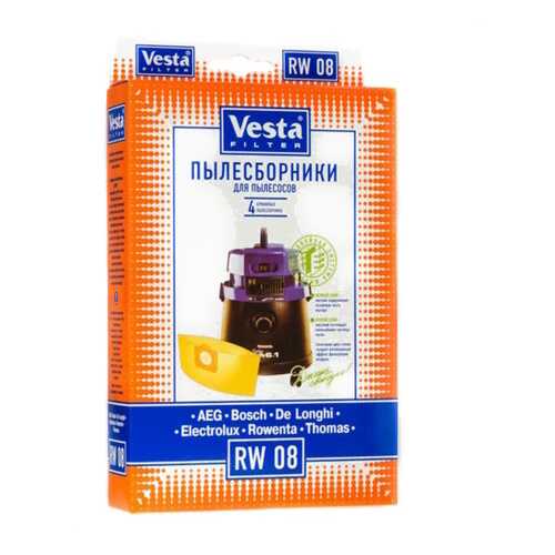 Пылесборник Vesta filter RW 08 4шт в Редмонд