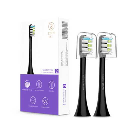 Насадка для зубной щетки Soocas Electric Sonic Toothbrush X1 / X3 Black 2 шт в Редмонд