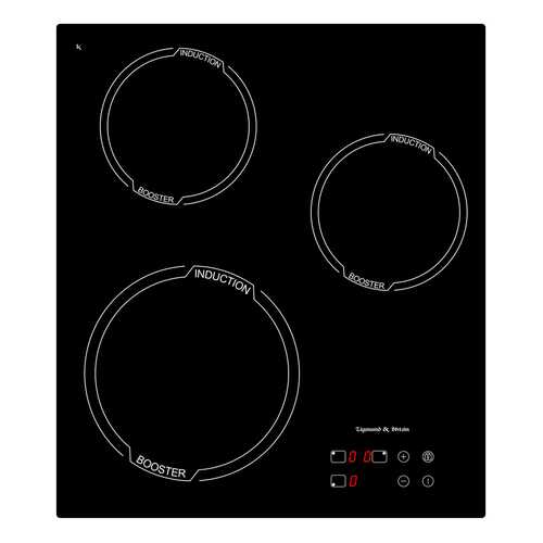 Встраиваемая варочная панель индукционная Zigmund & Shtain CIS 029.45 BX Black в Редмонд